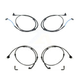 Mpulse Front Rear Disc Brake Pads Wear Sensor (4 Pack) For 2010-2013 Land Rover Range Sport 5.0L with Supercharged w 380mm Rotors KSE-100244