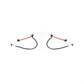 Mpulse Front Disc Brake Pads Wear Sensor (2 Pack) For 2009 2011 Porsche 911 Carrera with 3.6L Naturally Aspirated w o Ceramic Rotors KSE-100382