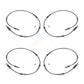 Mpulse Front Rear Disc Brake Pads Wear Sensor (4 Pack) For 2019 BMW X6 xDrive50i with 4.4L KSE-100398