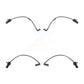 Mpulse Front Rear Disc Brake Pads Wear Sensor (4 Pack) For 2017-2018 Audi S7 4.0L w Ceramic 400mm Rotors 370mm KSE-100408