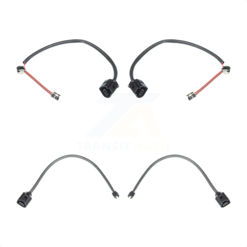 Mpulse Front Rear Disc Brake Pads Wear Sensor (4 Pack) For 2011-2012 Porsche Cayenne w Ceramic Rotors KSE-100410