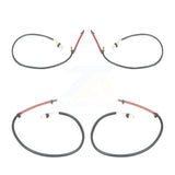 Mpulse Front Rear Disc Brake Pads Wear Sensor (4 Pack) For 2008 Porsche 911 Carrera 4 with 3.6L Naturally Aspirated w o Ceramic Rotors KSE-100412