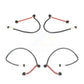 Mpulse Front Rear Disc Brake Pads Wear Sensor (4 Pack) For 2009 2011 Porsche 911 Carrera with 3.6L Naturally Aspirated w o Ceramic Rotors KSE-100413