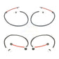 Mpulse Front Rear Disc Brake Pads Wear Sensor (4 Pack) For Porsche 911 w Ceramic Rotors KSE-100414
