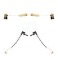 Mpulse Front Rear Disc Brake Pads Wear Sensor (4 Pack) For Mercedes-Benz E430 E55 AMG C43 KSE-100422