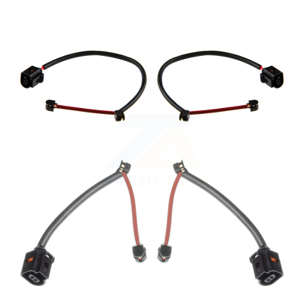 Mpulse Front Rear Disc Brake Pads Wear Sensor (4 Pack) For Porsche Panamera w Ceramic Rotors KSE-100425