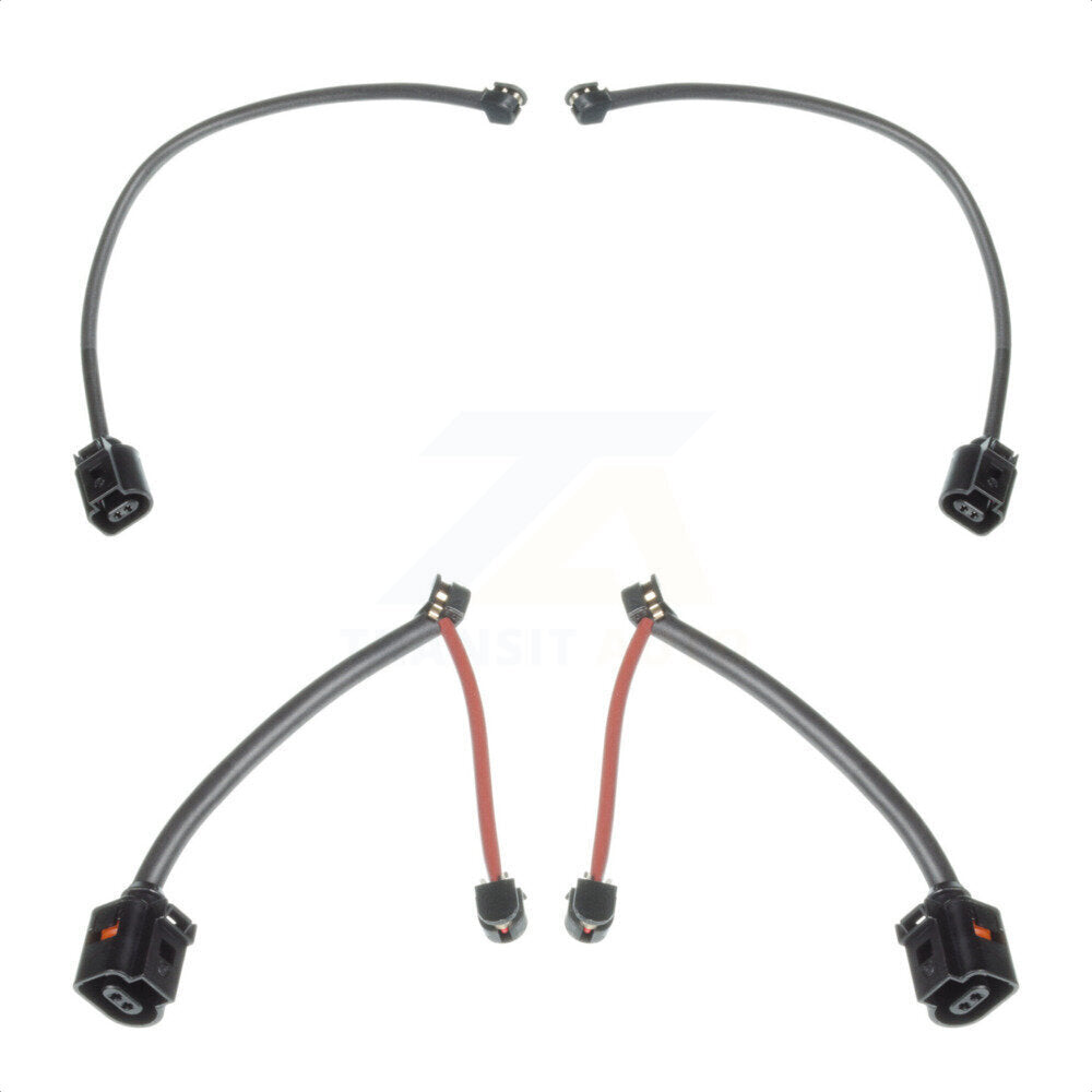 Mpulse Front Rear Disc Brake Pads Wear Sensor (4 Pack) For 2011 Porsche Panamera 4.8L w o Ceramic Rotors KSE-100426