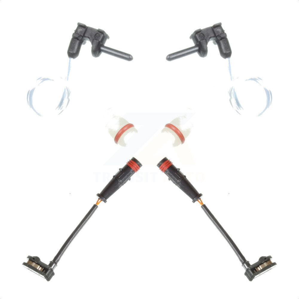 Mpulse Front Rear Disc Brake Pads Wear Sensor (4 Pack) For 2014 Mercedes-Benz G63 AMG w 315mm Rotor KSE-100432