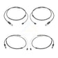 Mpulse Front Rear Disc Brake Pads Wear Sensor (4 Pack) For 2014 BMW X6 xDrive50i with 4.4L KSE-100434
