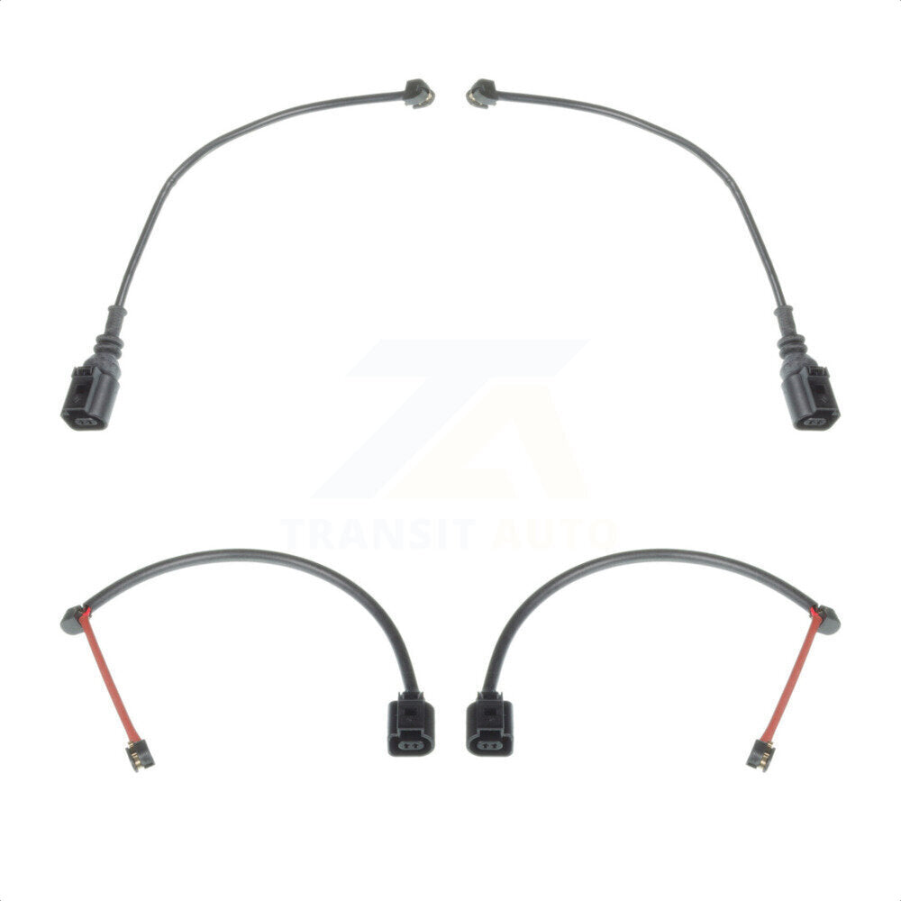 Mpulse Front Rear Disc Brake Pads Wear Sensor (4 Pack) For 2019 Porsche 911 3.0L w Iron Rotors KSE-100435
