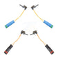 Mpulse Front Rear Disc Brake Pads Wear Sensor (4 Pack) For Mercedes-Benz C250 E400 KSE-100438