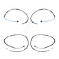 Mpulse Front Rear Disc Brake Pads Wear Sensor (4 Pack) For BMW 135i 3.0L KSE-100447
