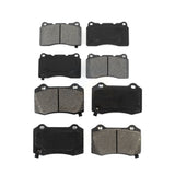 Front Rear Semi-Metallic Brake Pads Kit For Cadillac CTS Tesla STS X S KSM-100002