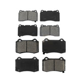 Front Rear Semi-Metallic Brake Pads Kit For Tesla S Hyundai Genesis Coupe KSM-100006