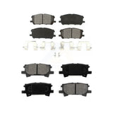 Front Rear Semi-Metallic Brake Pads Kit For Lexus Toyota Highlander RX350 RX330 RX400h KSM-100010