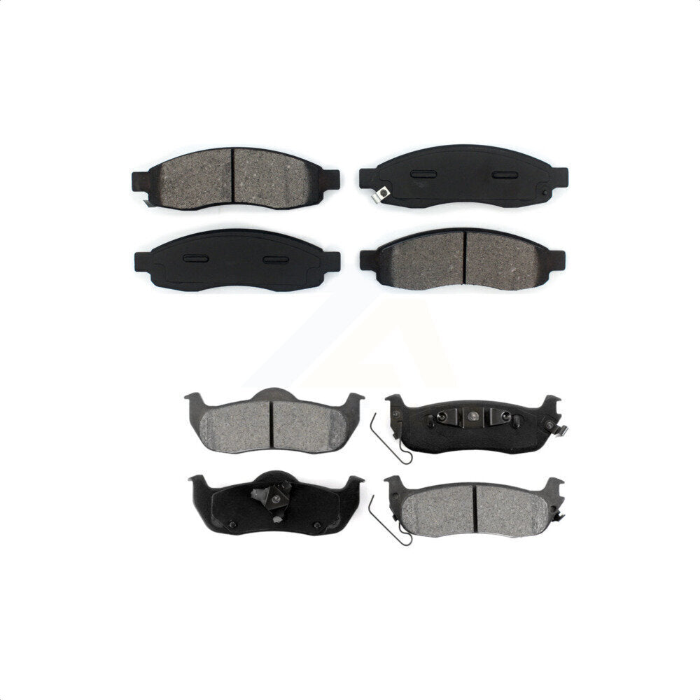 Front Rear Semi-Metallic Brake Pads Kit For Nissan Titan Armada Pathfinder INFINITI QX56 TITAN KSM-100014