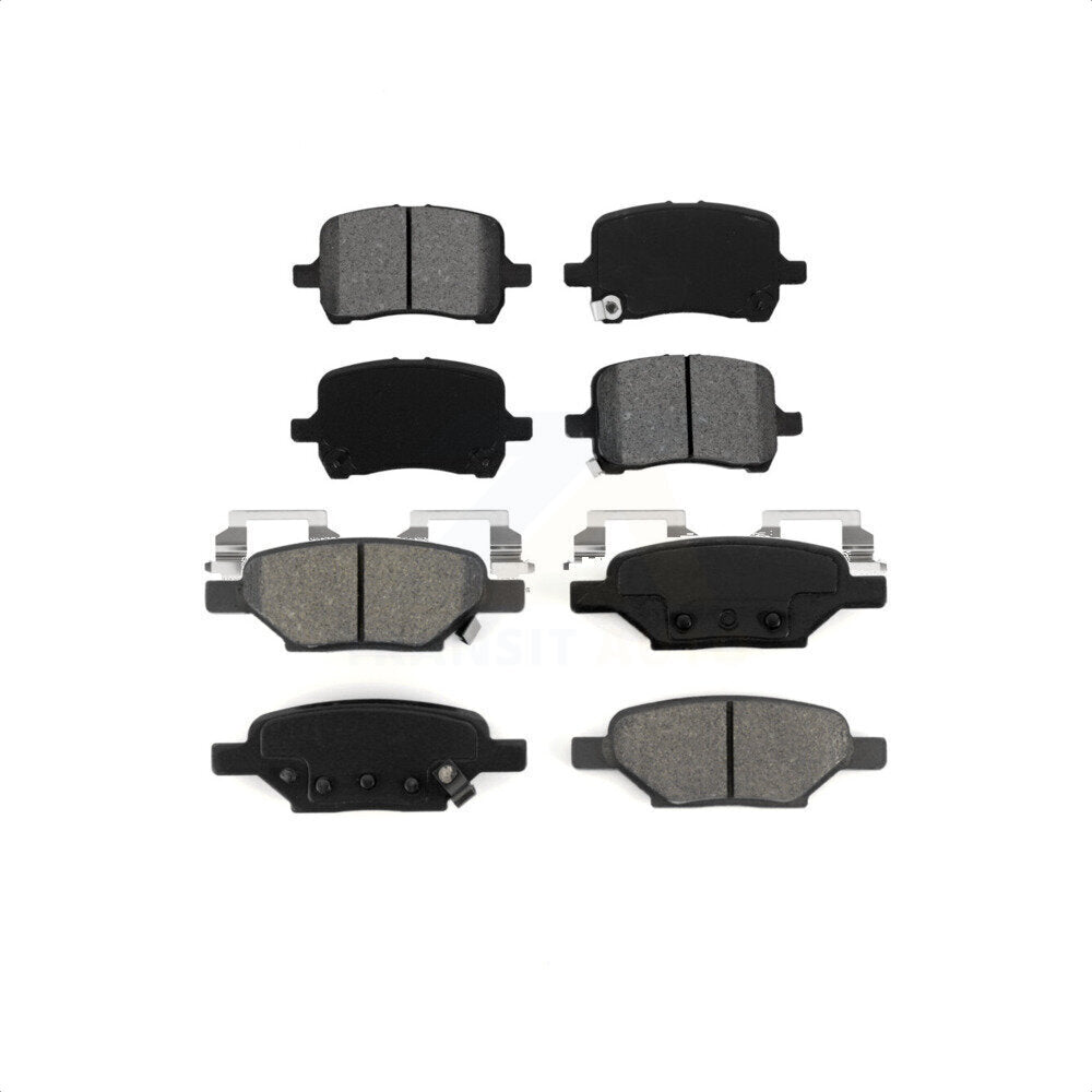 Front Rear Semi-Metallic Brake Pads Kit For Chevrolet Cobalt Malibu Saturn Ion HHR Pontiac G6 Pursuit KSM-100018