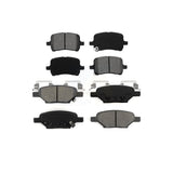 Front Rear Semi-Metallic Brake Pads Kit For Chevrolet Cobalt Malibu Saturn Ion HHR Pontiac G6 Pursuit KSM-100018