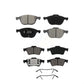 Front Rear Semi-Metallic Brake Pads Kit For Mazda 3 5 KSM-100025