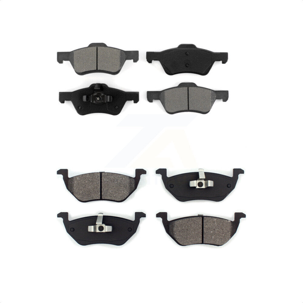 Front Rear Semi-Metallic Brake Pads Kit For Ford Escape Mercury Mariner Mazda Tribute KSM-100026