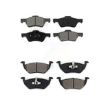 Front Rear Semi-Metallic Brake Pads Kit For Ford Escape Mercury Mariner Mazda Tribute KSM-100026