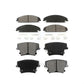Front Rear Semi-Metallic Brake Pads Kit For Dodge Charger Chrysler 300 Challenger Magnum KSM-100029