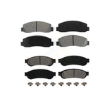 Front Rear Semi-Metallic Brake Pads Kit For 2005-2007 Ford F-350 Super Duty With Dual Wheels KSM-100036