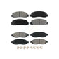 Front Rear Semi-Metallic Brake Pads Kit For 2005-2007 Ford F-250 Super Duty F-350 KSM-100037