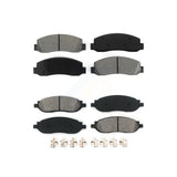 Front Rear Semi-Metallic Brake Pads Kit For 2005-2007 Ford F-250 Super Duty F-350 KSM-100037