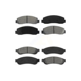 Front Rear Semi-Metallic Brake Pads Kit For Ford F-250 Super Duty F-350 F-450 KSM-100038