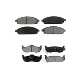 Front Rear Semi-Metallic Brake Pads Kit For Jeep Grand Cherokee Commander KSM-100046