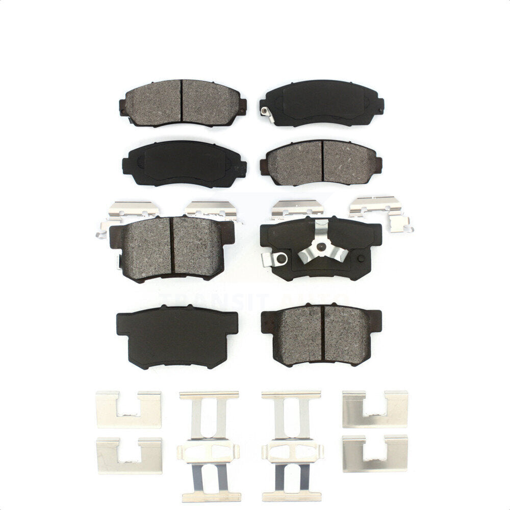 Front Rear Semi-Metallic Brake Pads Kit For Honda CR-V Accord Crosstour Acura RDX KSM-100049