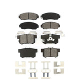 Front Rear Semi-Metallic Brake Pads Kit For Honda CR-V Accord Crosstour Acura RDX KSM-100049