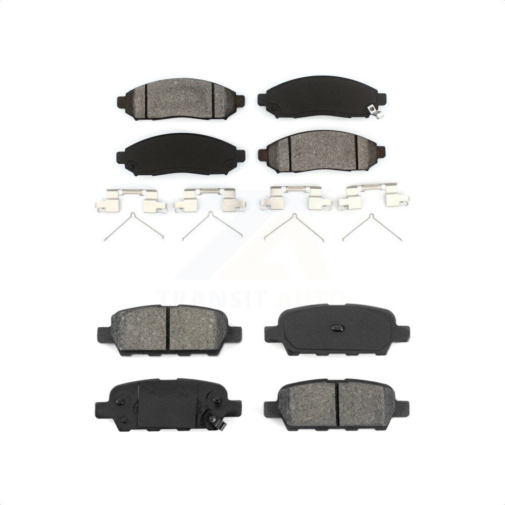 Front Rear Semi-Metallic Brake Pads Kit For Nissan LEAF KSM-100055