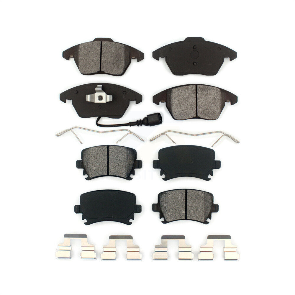 Front Rear Semi-Metallic Brake Pads Kit For Volkswagen Jetta CC Passat GTI Audi Rabbit Eos A3 TT Quattro Golf R8 KSM-100056