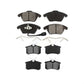 Front Rear Semi-Metallic Brake Pads Kit For Volkswagen Jetta Beetle Golf KSM-100058