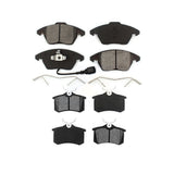 Front Rear Semi-Metallic Brake Pads Kit For Volkswagen Jetta Beetle Golf KSM-100058