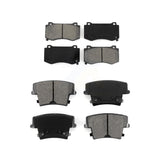 Front Rear Semi-Metallic Brake Pads Kit For 2015 Dodge Charger R T Scat Pack with 6.4L KSM-100064