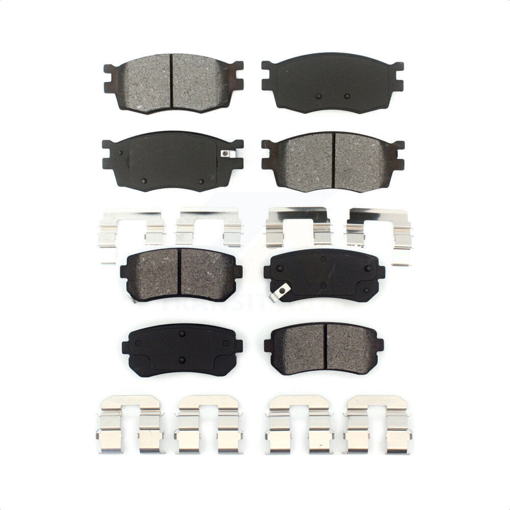 Front Rear Semi-Metallic Brake Pads Kit For Hyundai Accent Kia Rio Rio5 KSM-100065