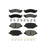 Front Rear Semi-Metallic Brake Pads Kit For 2010-2012 Ford Taurus SHO KSM-100067