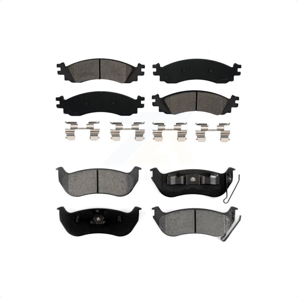 Front Rear Semi-Metallic Brake Pads Kit For Ford Explorer Sport Trac Mercury Mountaineer KSM-100068