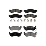 Front Rear Semi-Metallic Brake Pads Kit For Ford Explorer Sport Trac Mercury Mountaineer KSM-100068