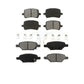 Front Rear Semi-Metallic Brake Pads Kit For Chevrolet Malibu Pontiac G6 Cobalt Saturn Aura HHR G5 KSM-100071