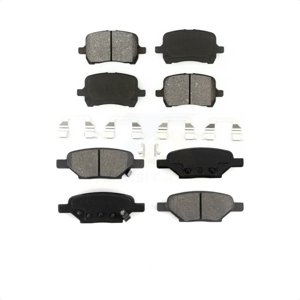 Front Rear Semi-Metallic Brake Pads Kit For Chevrolet Malibu Pontiac G6 Cobalt Saturn Aura HHR G5 KSM-100071