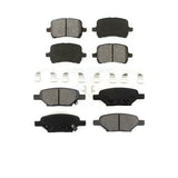Front Rear Semi-Metallic Brake Pads Kit For Chevrolet Malibu Pontiac G6 Cobalt Saturn Aura HHR G5 KSM-100071