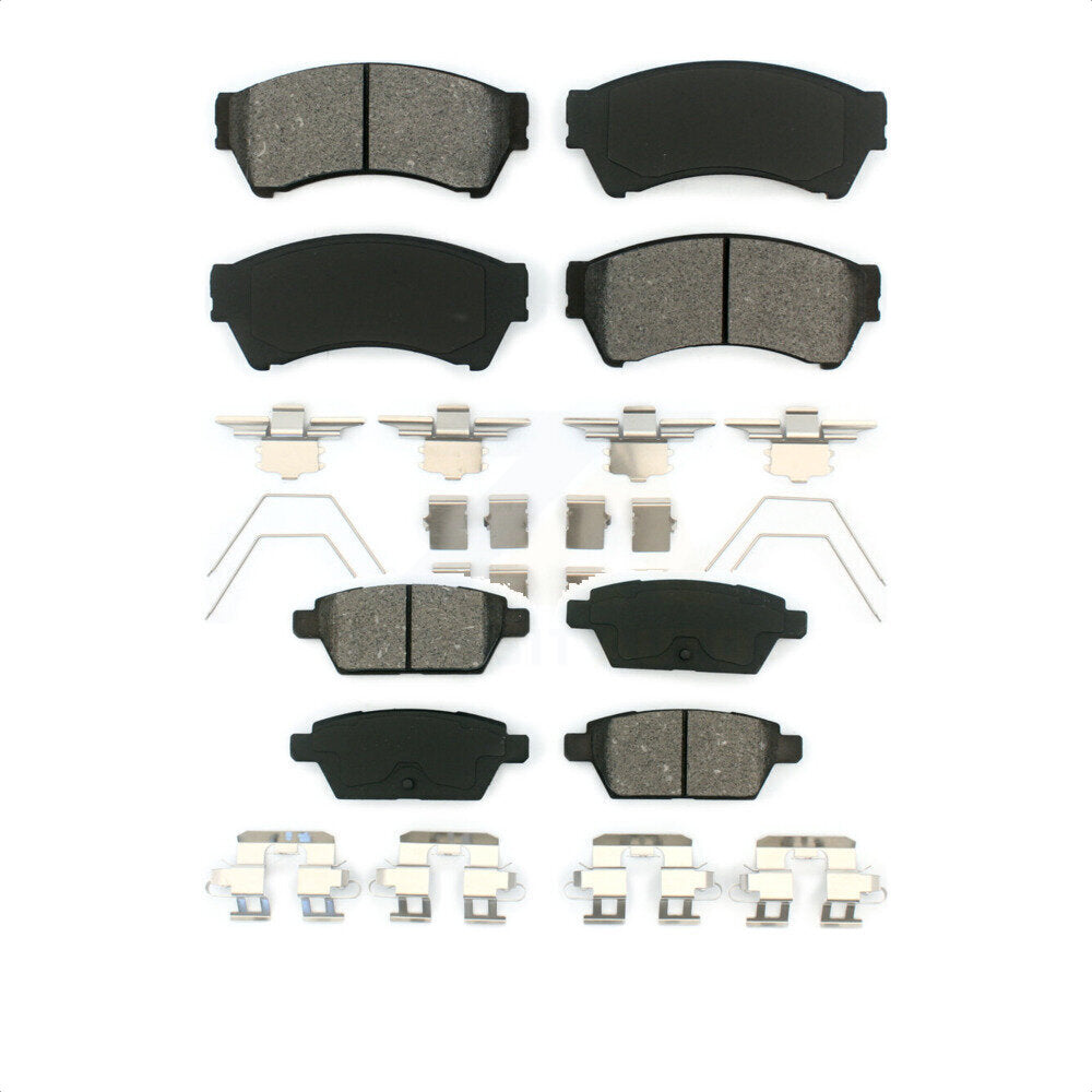 Front Rear Semi-Metallic Brake Pads Kit For Ford Fusion Mazda 6 Lincoln MKZ Mercury Milan Zephyr KSM-100072