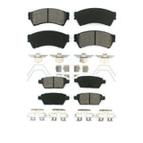 Front Rear Semi-Metallic Brake Pads Kit For Ford Fusion Mazda 6 Lincoln MKZ Mercury Milan Zephyr KSM-100072