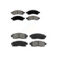 Front Rear Semi-Metallic Brake Pads Kit For Chevrolet Traverse GMC Acadia Buick Enclave Saturn Outlook Limited KSM-100074