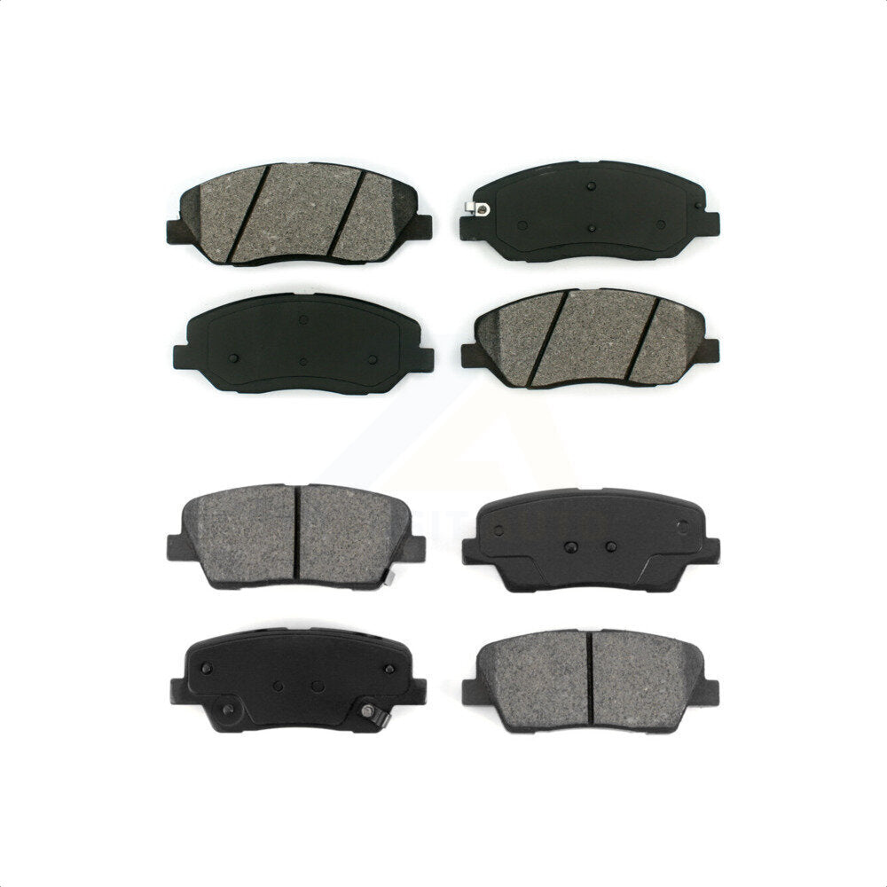 Front Rear Semi-Metallic Brake Pads Kit For Kia Sedona Hyundai Santa Fe Entourage Genesis Borrego XL KSM-100080