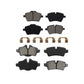 Front Rear Semi-Metallic Brake Pads Kit For Mini Cooper With 294mm Diameter Rotor KSM-100085